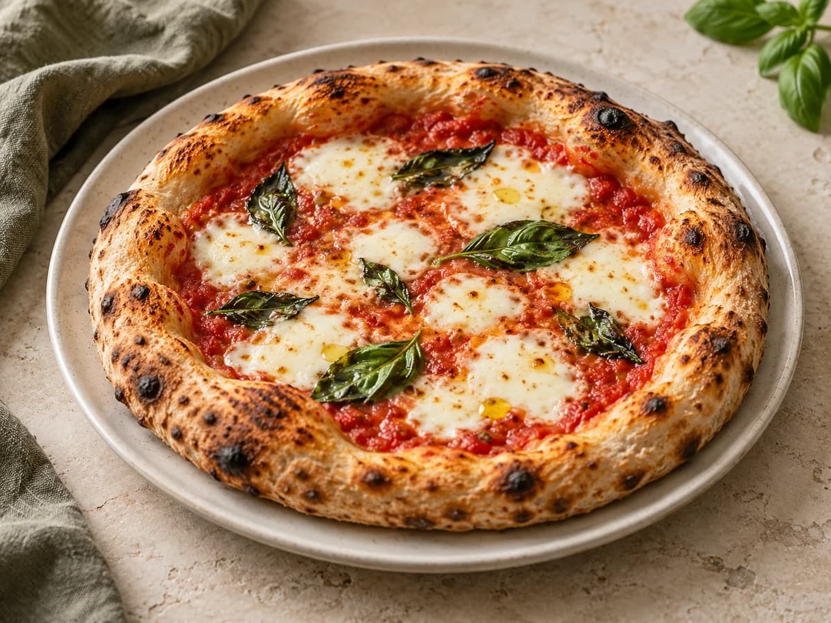 Neapolitan-Style Margherita Pizza